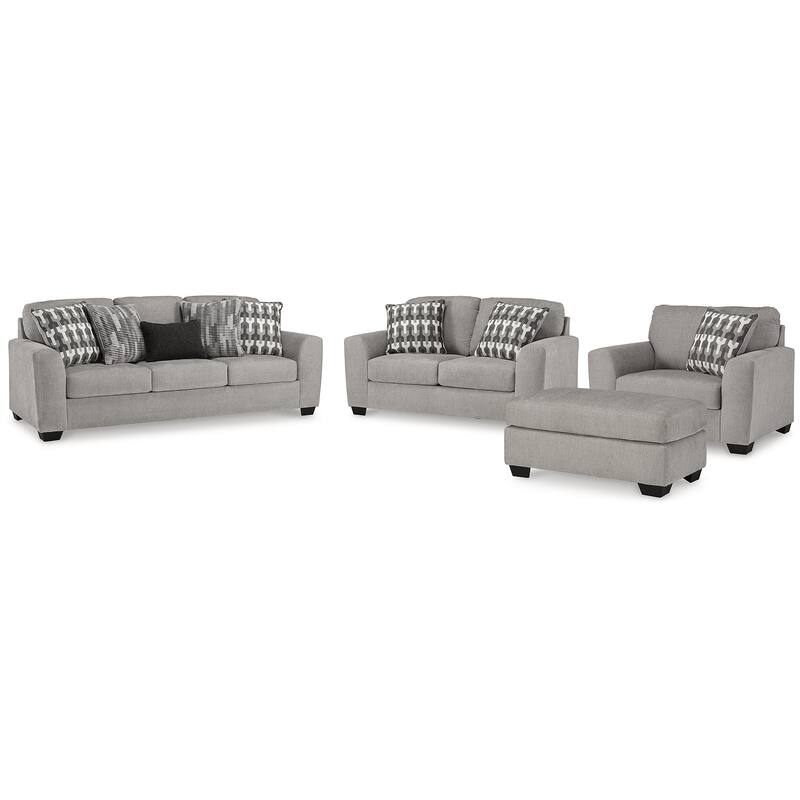 Signature Design by Ashley Avenal Park Gray 4-Piece Upholstery Package - 97" W x 40" D x 40" H
