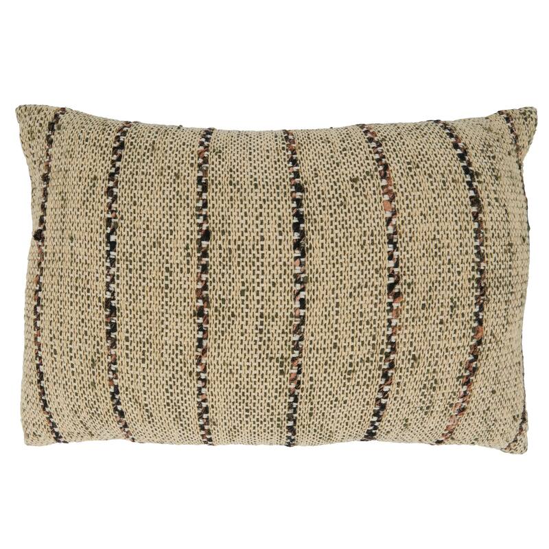 Thin Stripe Design Throw Pillow - 16"x24" - Feather Down