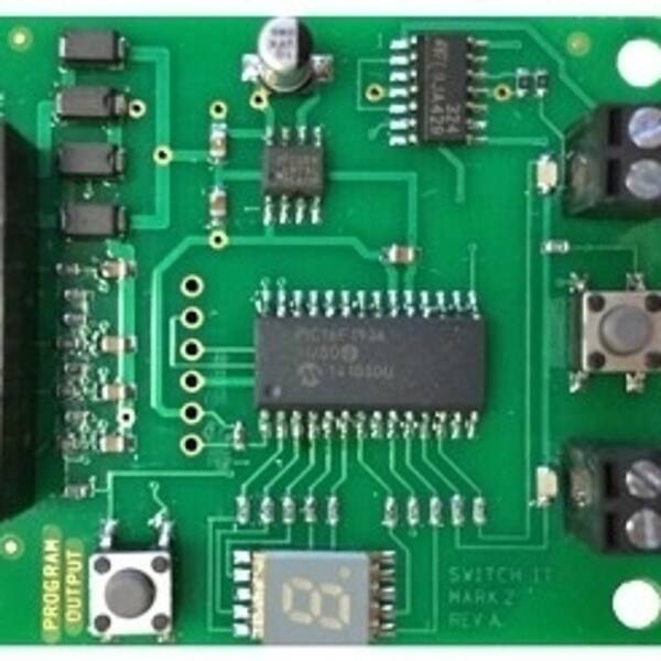 NCE #5240154 SwitchIt Mk2 accessory decoder controls 2 Tortoise switch machines NCE #5240154 SwitchIt Mk2 accessory decoder controls 2 Tortoise switch machines
