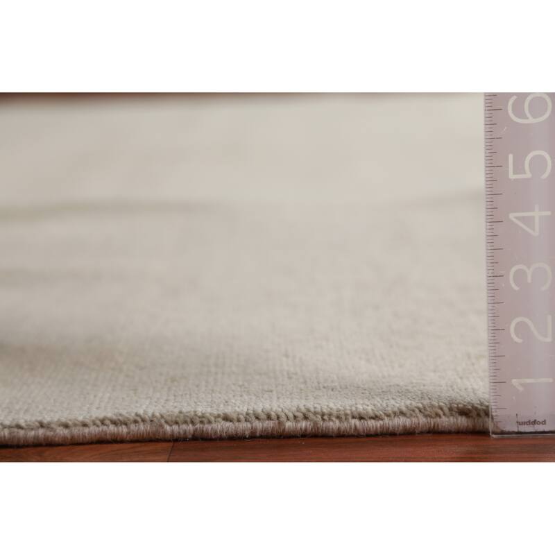 Hand Knotted Oriental 100% Wool Carpet Modern Solid Green Gabbeh Area Rug - 13' 0'' X 10' 0''