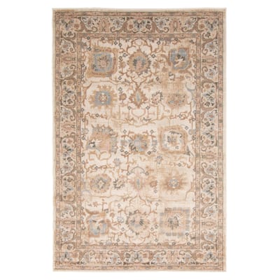 ECARPETGALLERY Machine Woven Tuscany Ivory Area Rug