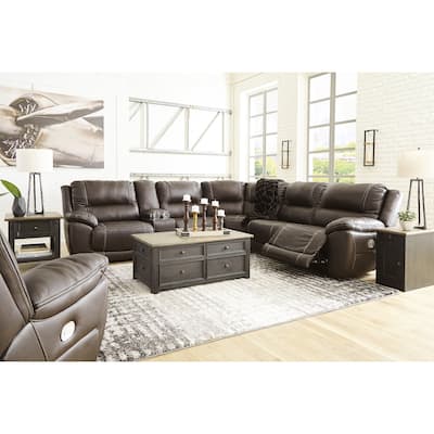 Signature Design by Ashley Dunleith Chocolate 7-Piece Upholstery Package - 109" W x 104" D x 43" H