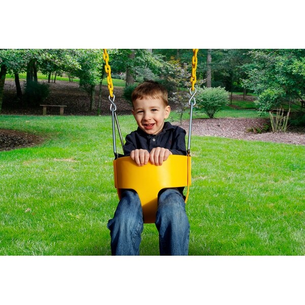 Swing-N-Slide Full Bucket Toddler Swing with Coated Chains - Bed