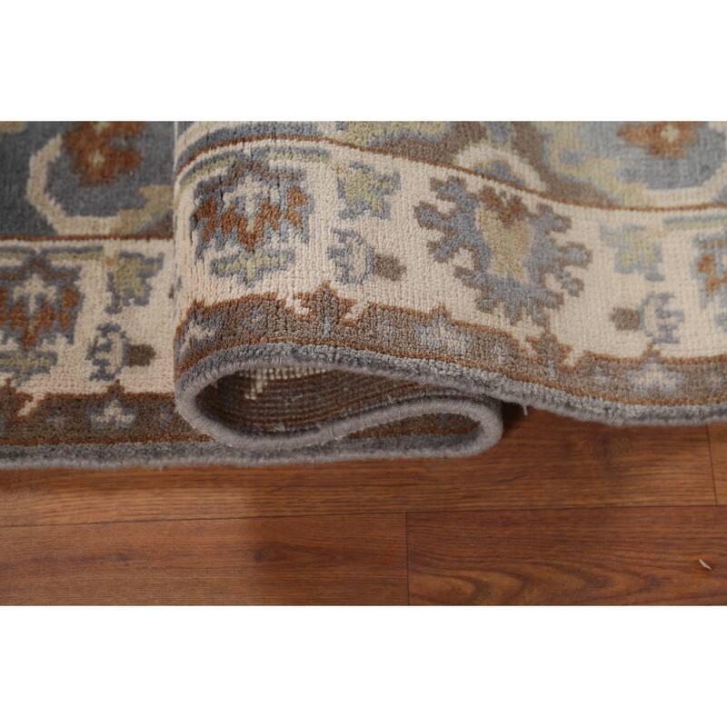 All-Over Oushak Indian Accent Rug Handmade Wool Carpet - 3'3"x 5'5"