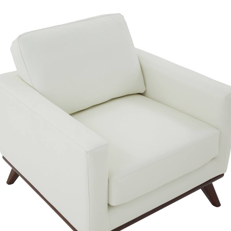 Chester Modern One-Seater Sofa Leather Or Mesh Upholstery Accent Arm Chair for Living Room Bedroom Lounge - 33.46