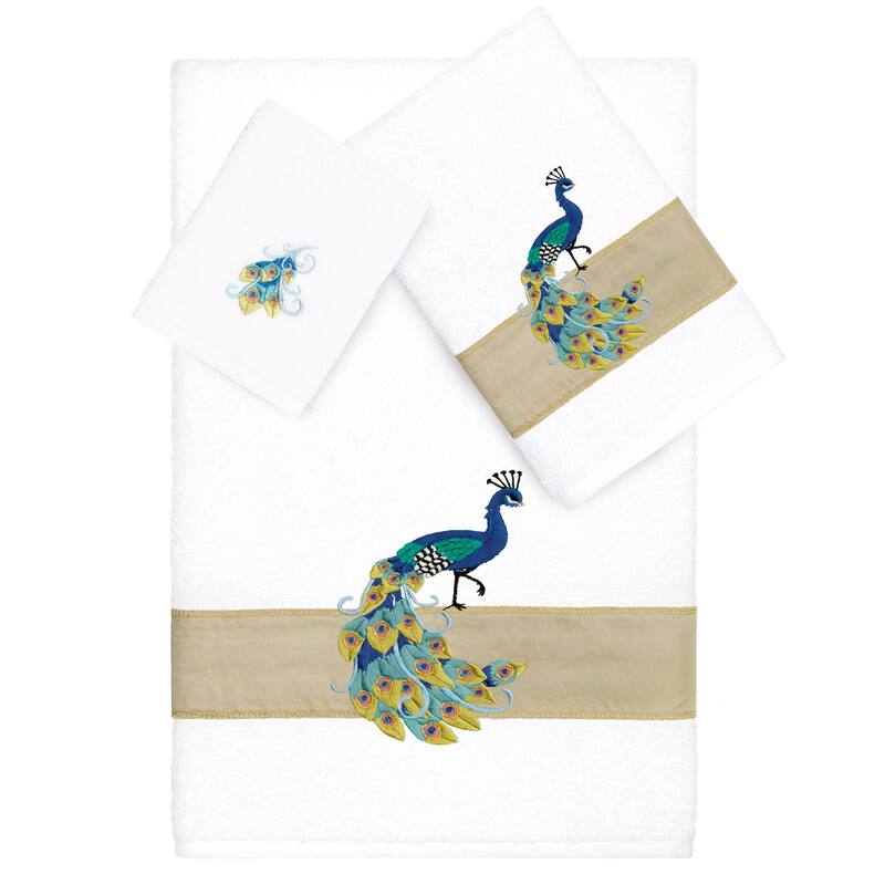 Authentic Hotel and Spa Turkish Cotton Penelope 3PC Towel Set - White