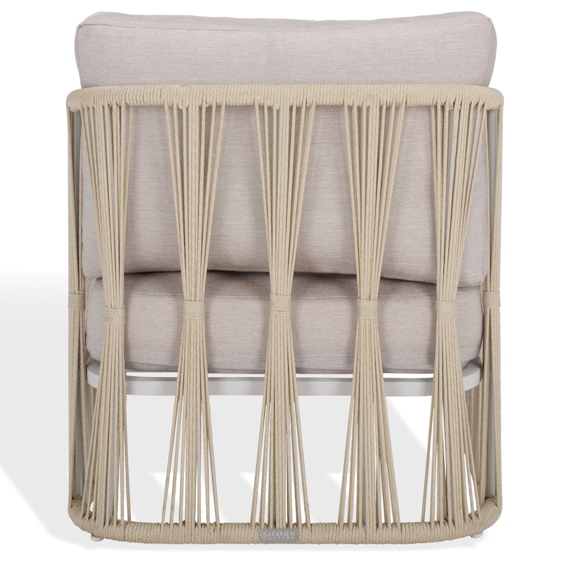 SAFAVIEH COUTURE Franklyn Rope & Al Patio Chair - 28"W x 31"D x 30"H