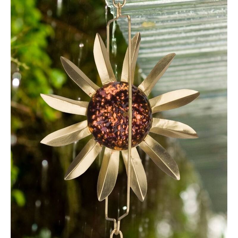 Rain Chain - Sunflower - 5.5"x2.5"x100.5"