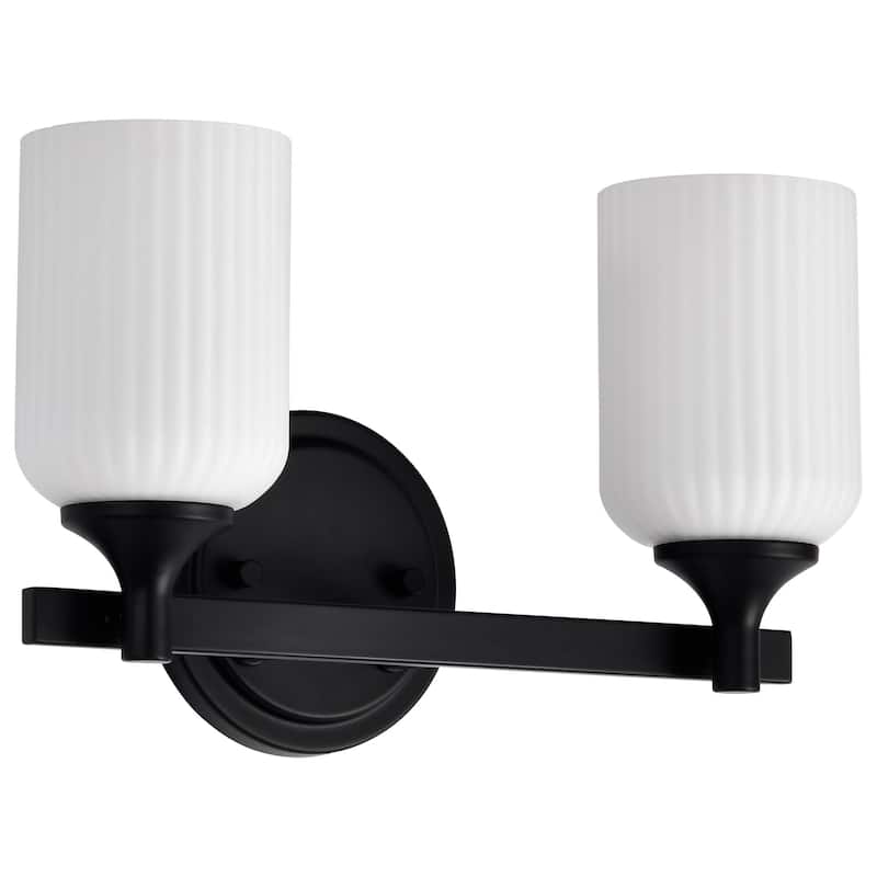 Nuvo Lighting 60/8642 Solara 2 Light 14" Wide Vanity Light - Matte Black