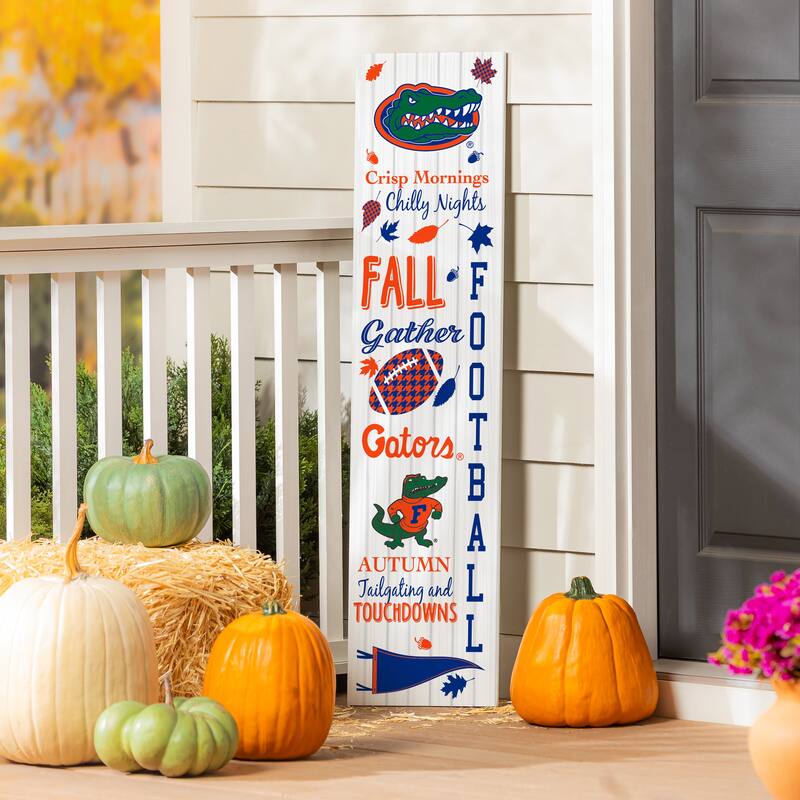 47" Double Sided Seasonal Porch Leaner, University of Florida - 47" x 11.25" - Fall