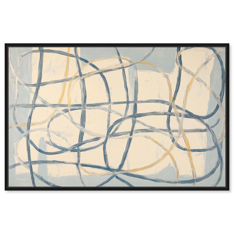Unbroken Line I Canvas by Art Remedy - Black - 15" x 10"