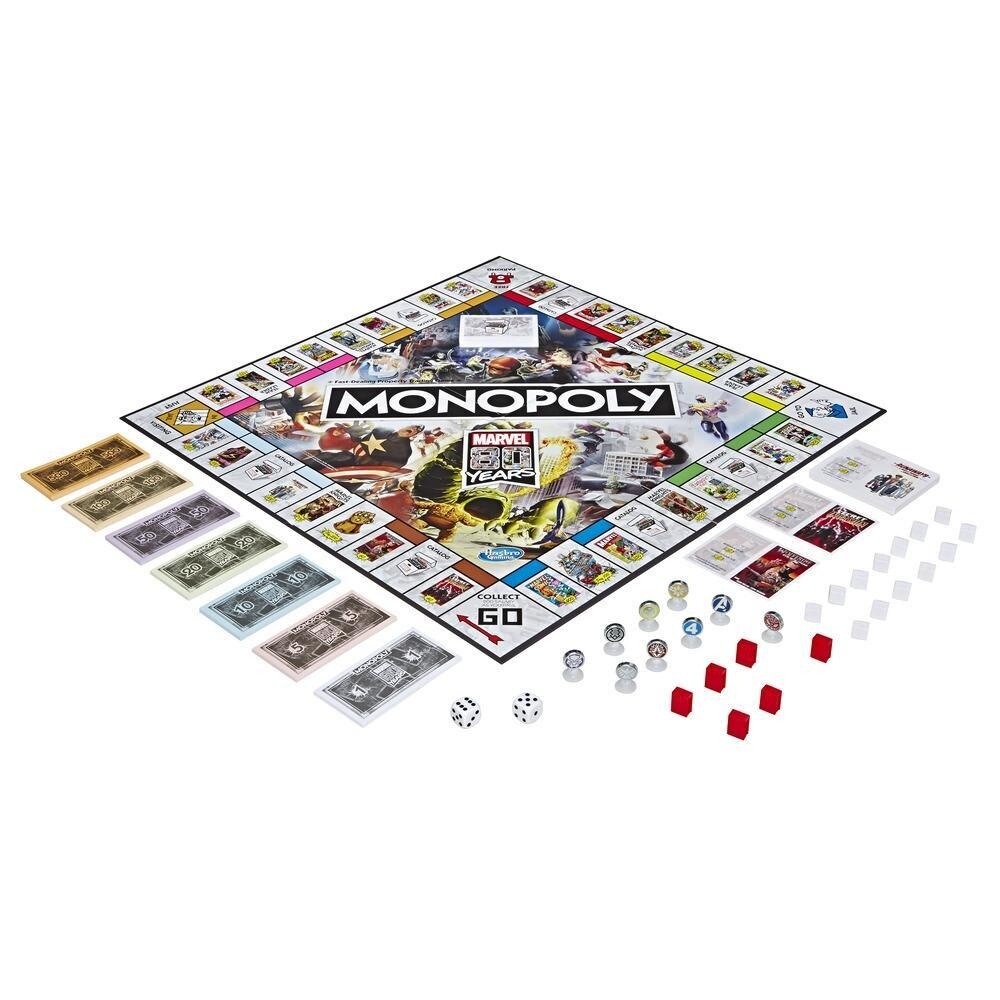 Monopoly Marvel 80 Years Edition Board Game Kids Fandom Shop - alex name on a card boared roblox