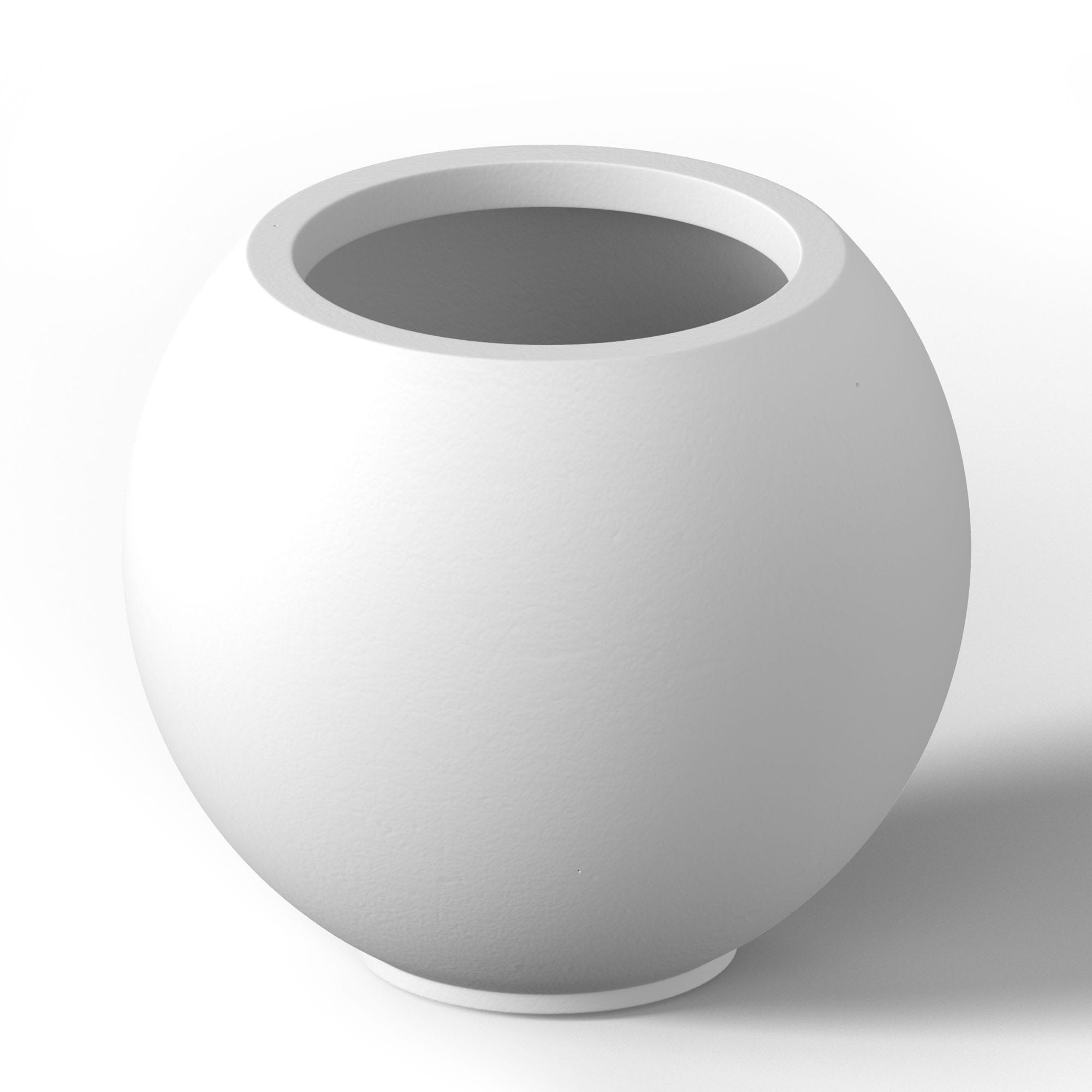 Tall Concrete Round Plant Pots / Large Indoor and Outdoor flower Planters with drainage holes