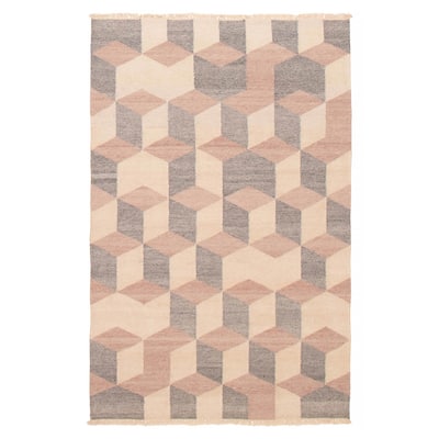 Ankara Grey Kilim 5'2" x 8'0" - 5'2 x 8'0