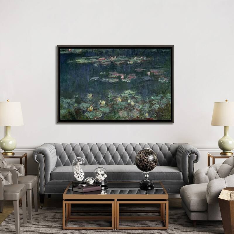 Large Wall Art, Framed Art, Modern Art, Plants, Botanical, by Claude Monet