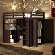 preview thumbnail 40 of 56, Twin size Loft Bed with Drawers, Desk and Wardrobe, Space-saving, White