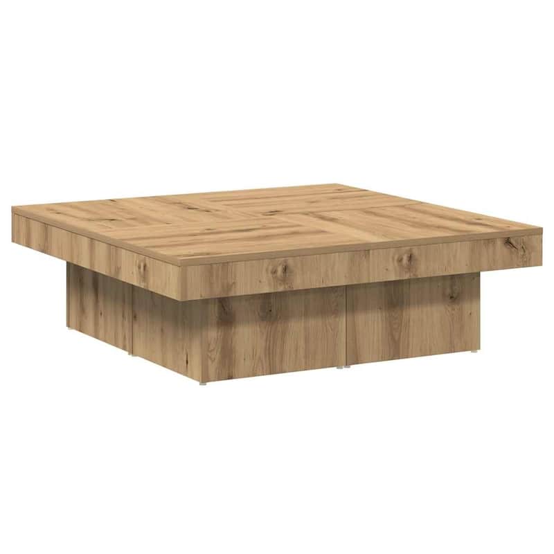 vidaXL Coffee Table Artisan Oak Engineered Wood Medium Coffee Table - 35.4 x 35.4 x 11.0
