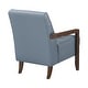preview thumbnail 54 of 71, Leland Leather Match Accent Chair