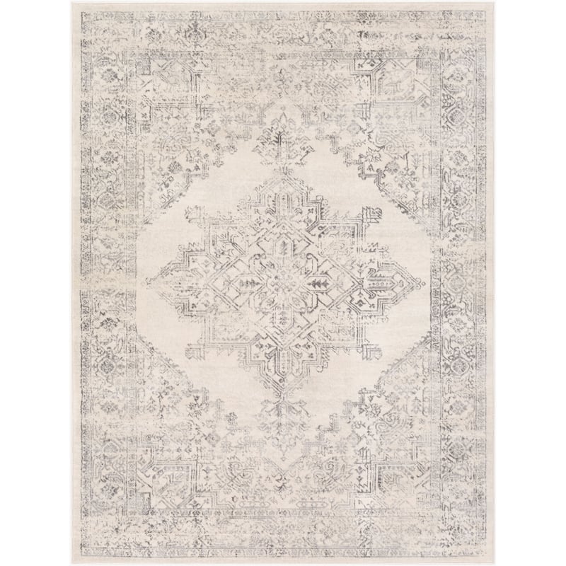 Livabliss Uranus Distressed Medallion Area Rug