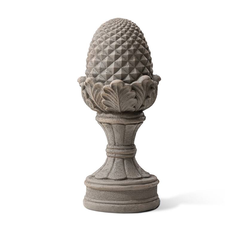 Glitzhome MGO Sand/Bronze Finish Blessings Artichoke Garden Statues Coastal Sculpture Quality-upgraded