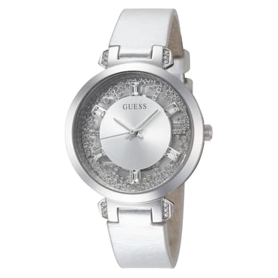 Guess Women's Crystal Clear 33mm Quartz Watch GW0535L3 - Silver-Tone - One Size