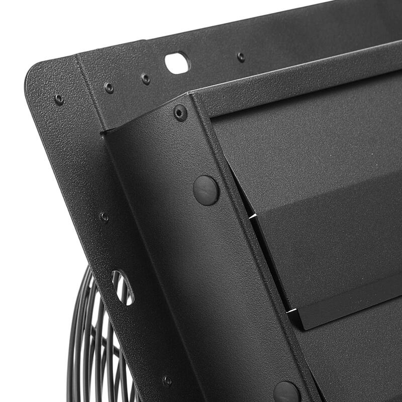 14 inch Shutter Exhaust Fan, Wall Mounted Attic Vent Fan with Programming Variable Speed Temperature Control, 2000 CFM, EC Motor