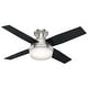 preview thumbnail 2 of 21, Hunter 44" Dempsey Flush Mount Ceiling Fan with LED Light, Handheld Remote - Modern, Contemporary, Transitional, Industrial
