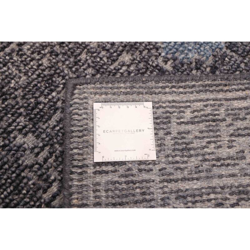 ECARPETGALLERY Hand-knotted Jules Serapi Dark Grey Wool Rug - 5'5 x 7'7