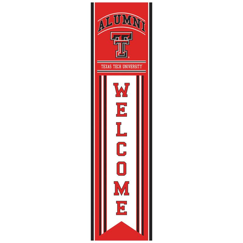 47" Porch Leaner Welcome Wall Sign, Texas Tech University - Red