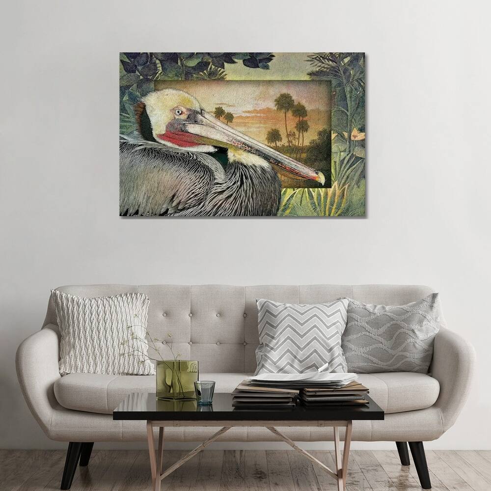 iCanvas "Pelican Paradise I" by Steve Hunziker Canvas Print