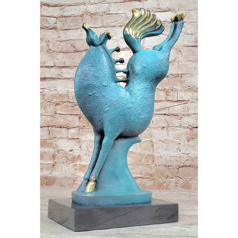 Special Patina Abstract Modern Artwork Rearing Horse Bronze Sculpture