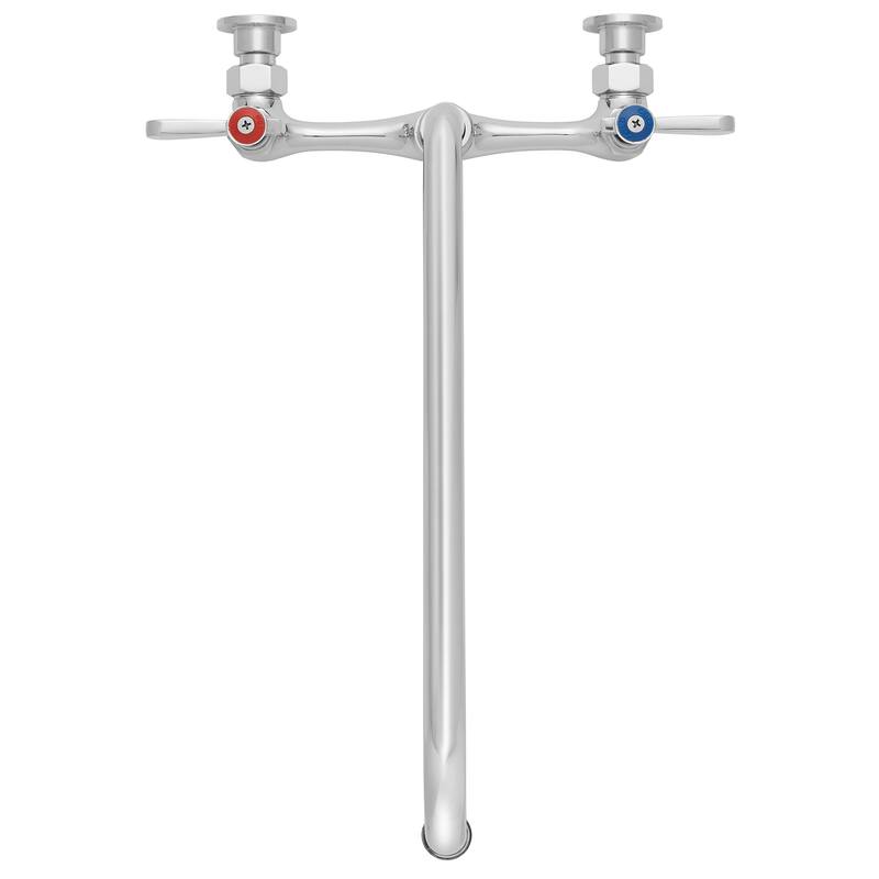 Commercial Wall Mount Sink Faucets 8in Center w Swivel Spouts NSF