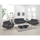 Luxury Leather/Match Upholstered 2-Piece Living Room Sofa Set - Bed ...