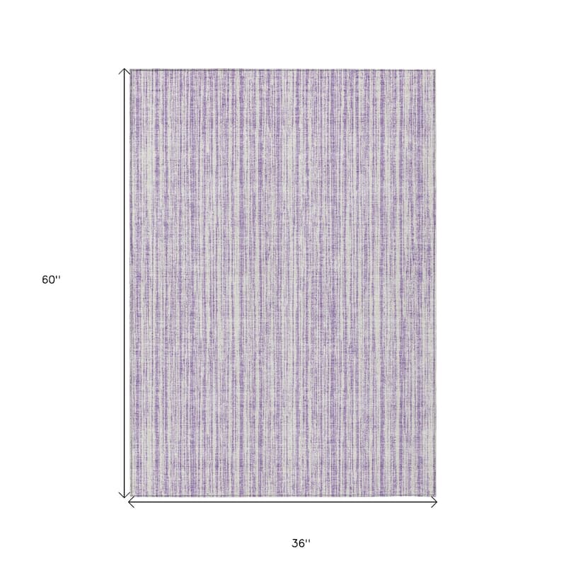 HomeRoots Striped Transitional Rectangle Outdoor Rug