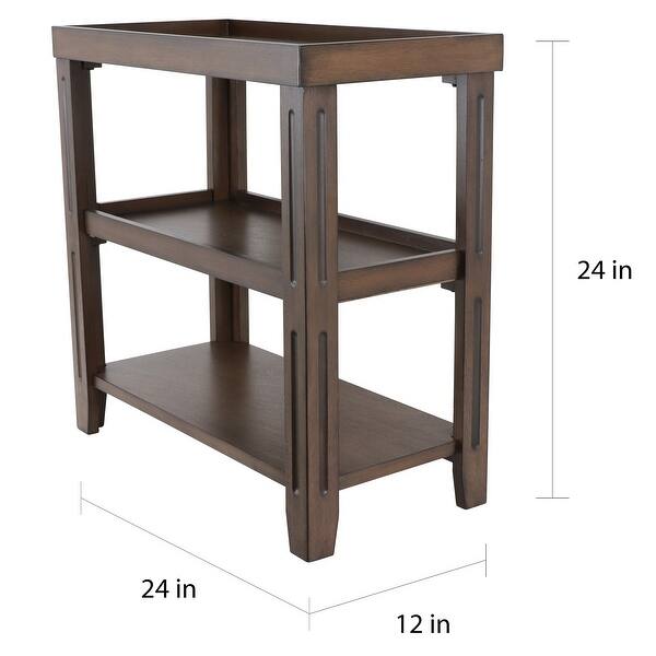 Trace Contemporary Three-Shelf Table - Bed Bath & Beyond - 28586985
