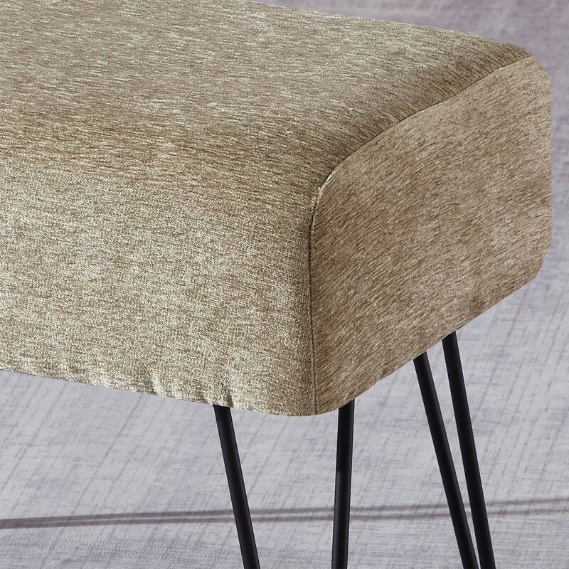 Jacquard Chenille Ottoman