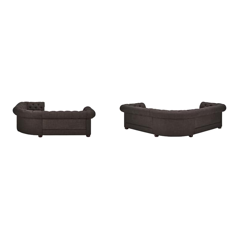 Gdansk 5-Seat L-Shaped Chesterfield Sectional Sofa