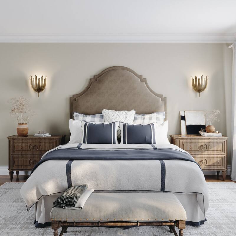 Acroma 2-set Steel Dimmable Steel Wall Sconce with Floral Design