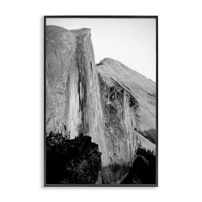 Stupell Towering Yosemite Cliff Framed Giclee Art Design By Gemma Bardot - 20 x 30 - Black