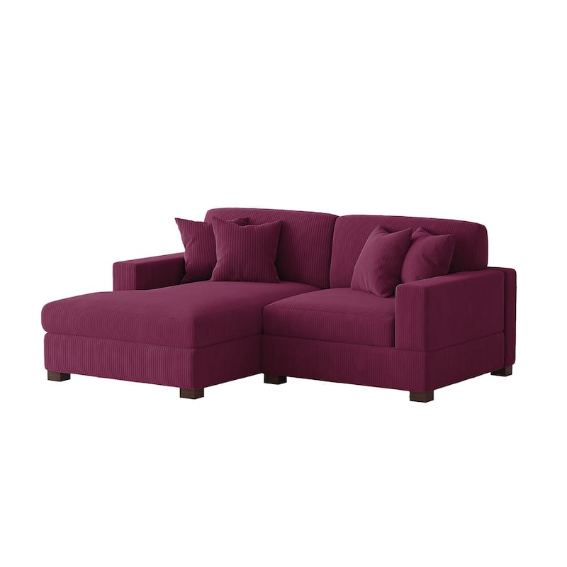 Oversized L-shaped Modular Sectional Sofa with Chaise Lounge
