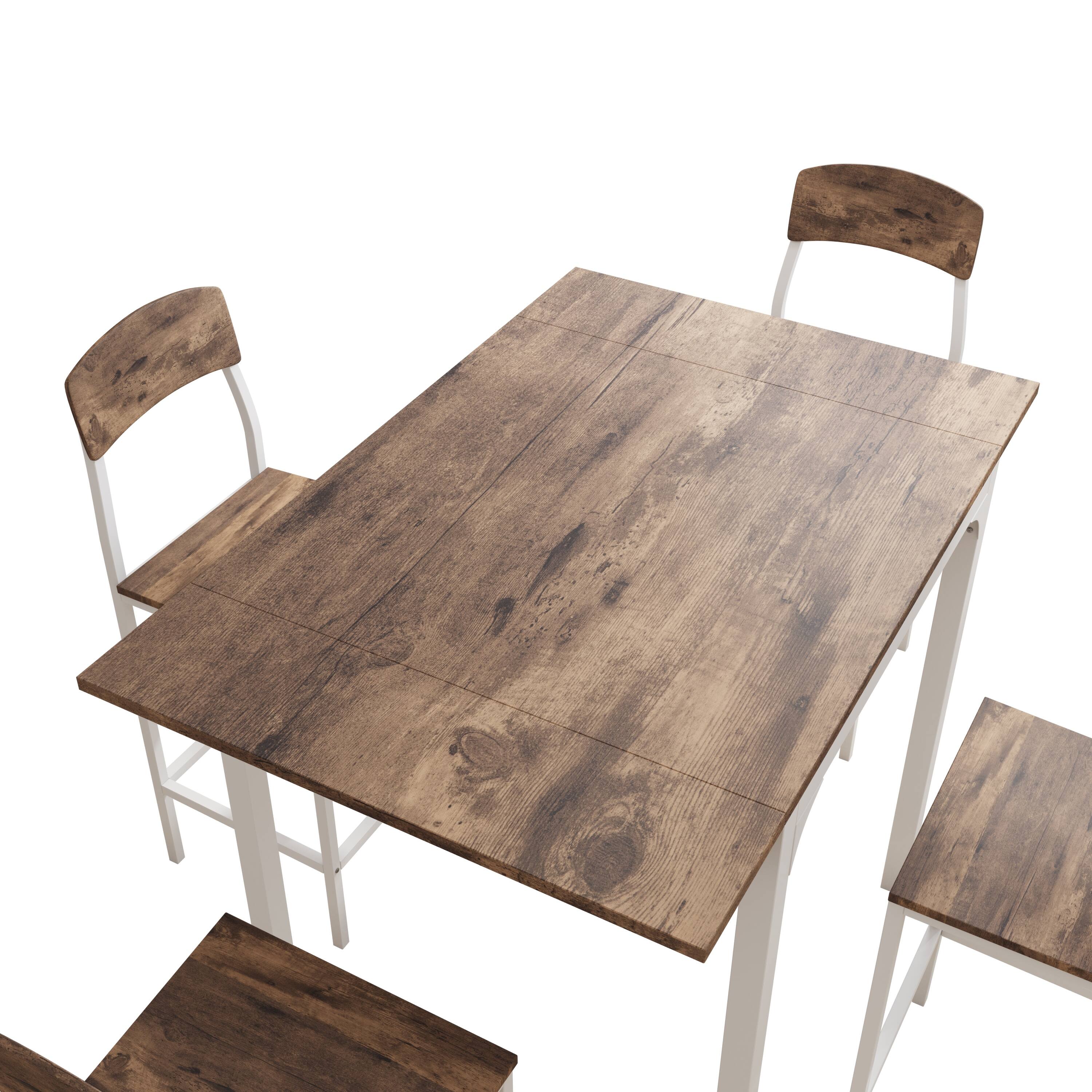 5piece Counter Height Drop Leaf Dining Table Set with Dining Chairs for 4 Bed Bath & Beyond