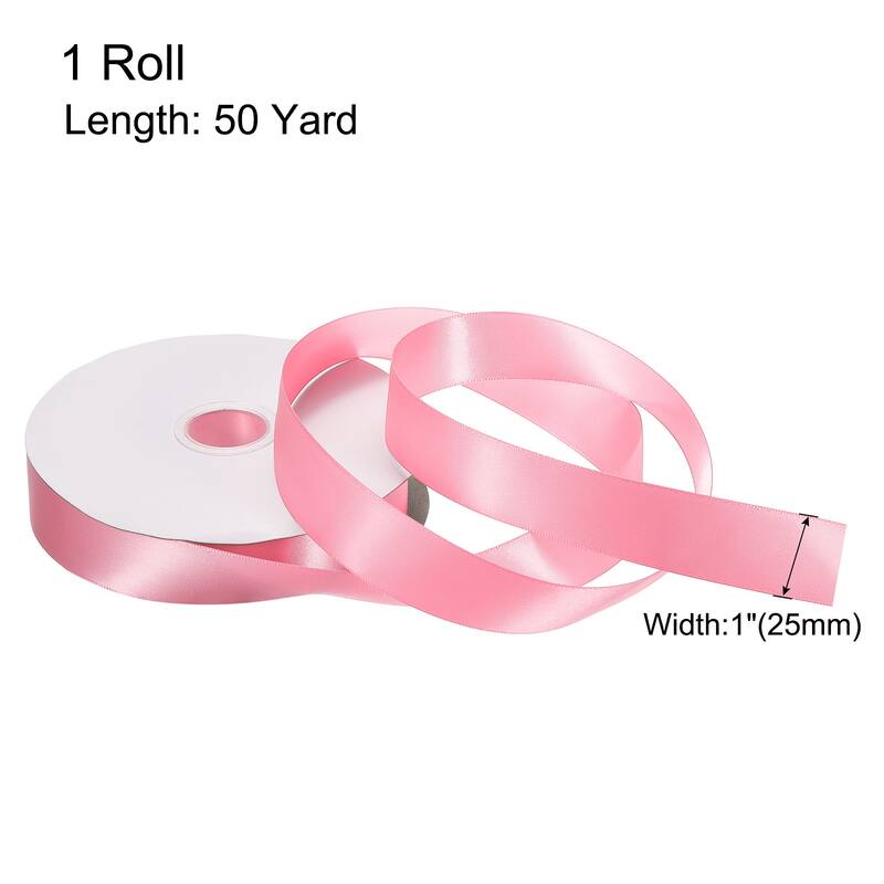 Satin Ribbon Grosgrain Valentine Solid Double Face Wedding Ribbon
