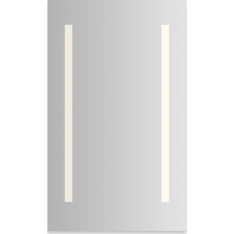 Robern 24 x 40 Inch Vitality Lighted Medicine Cabinet - Left Hinge - Mirror - Mirrored Finish