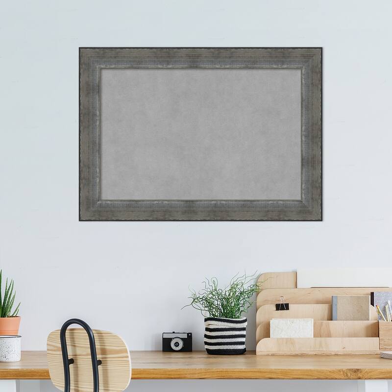 Amanti Art Forged Pewter Framed Magnetic Board