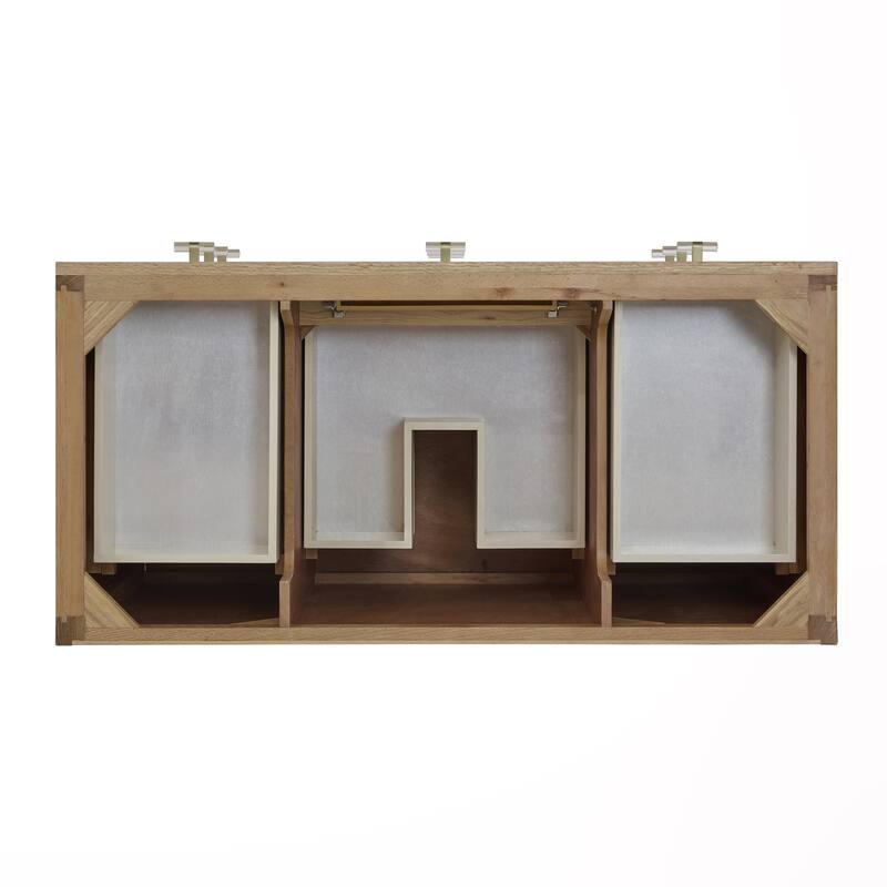 Celeste 48" S Vanity, Sunwashed Oak with Embossed Shagreen w/FreePower Wireless Charger