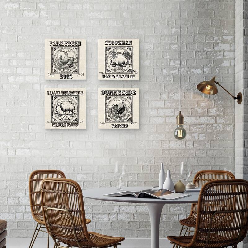 Farmhouse Grain Set of 4 by Tre Sorelle Studios Canvas Art Prints