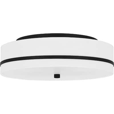 Belotte 3-Light Matte Black Flush Mount Light