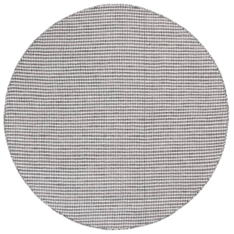 SAFAVIEH Handmade Natura Tarran Transitional Wool Rug - Dark Grey/Ivory - 6' Round