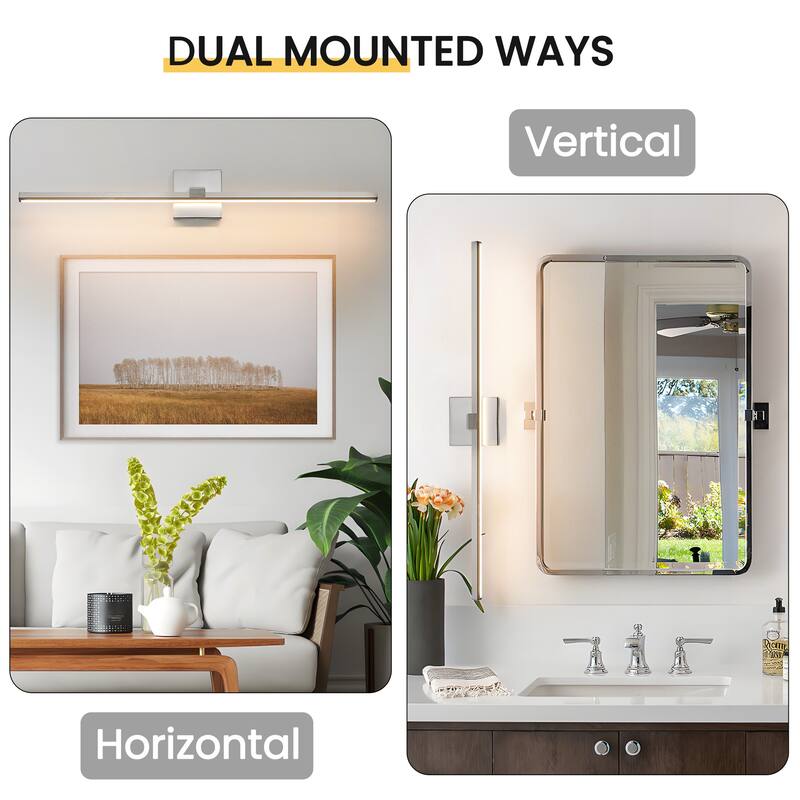 Modern Vanity Lighting Fixtures 24/32/39'' Bathroom Vanity Lights Over Mirror Wall Sconce for Bathroom