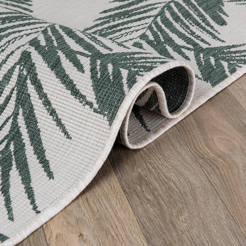 World Rug Gallery Nature Inspired Floral Indoor/Outdoor Area Rug